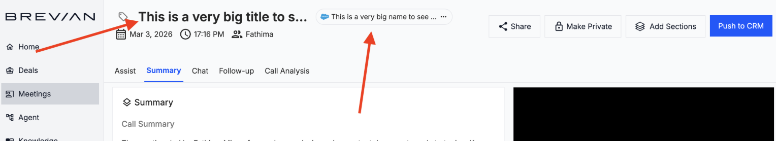 Improved displays for titles and labels