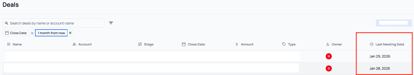 View latest meetings